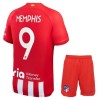 Maillot de Supporter Atlético Madrid Memphis 9 Domicile 2023-24 Pour Enfant